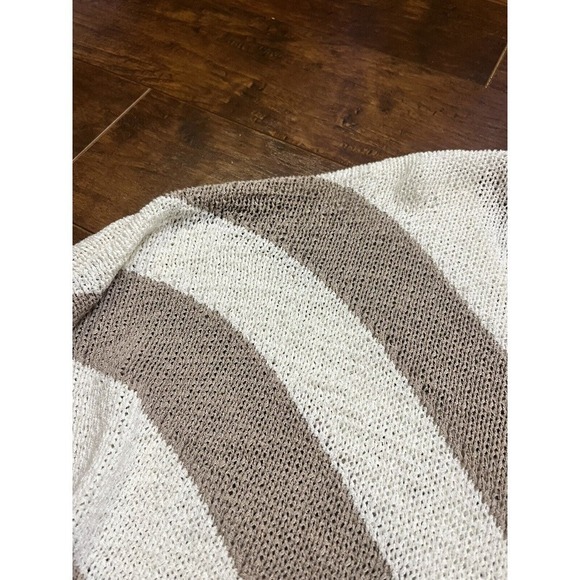 Chicos Chevron knit Dolmon Sleeve Sheer Beachie Shirt Womens Size 3 (XL) - Picture 7 of 8